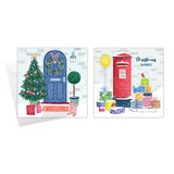 10 Square Cards - Postbox & Door