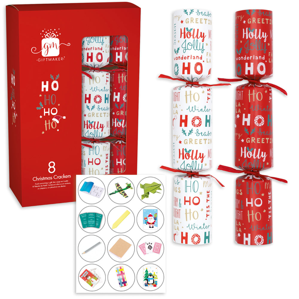 8 x 12" Ho Ho Ho Crackers