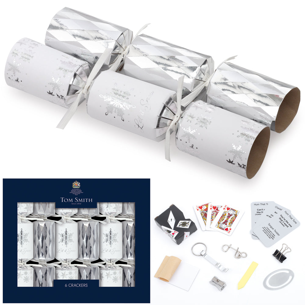 6 x 8" Silver Luxury Tom Smith Crackers