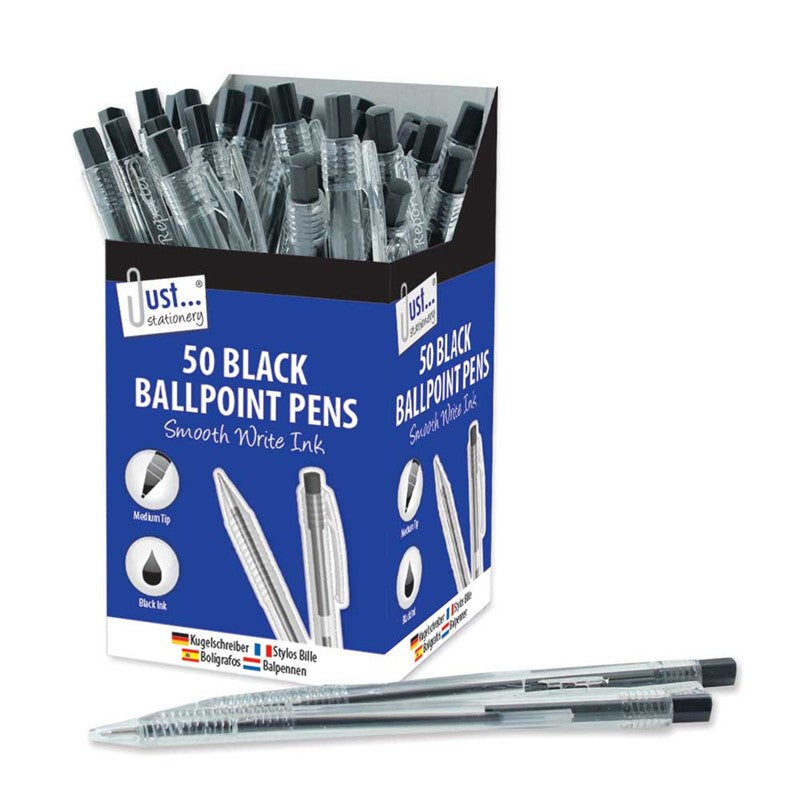 50 Black Pens