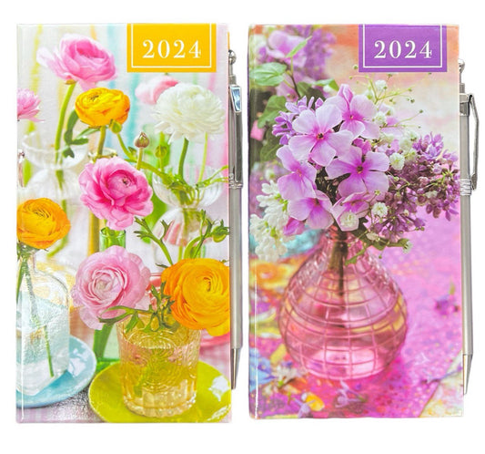 2024 Photographic Floral Slim Diary & Pen