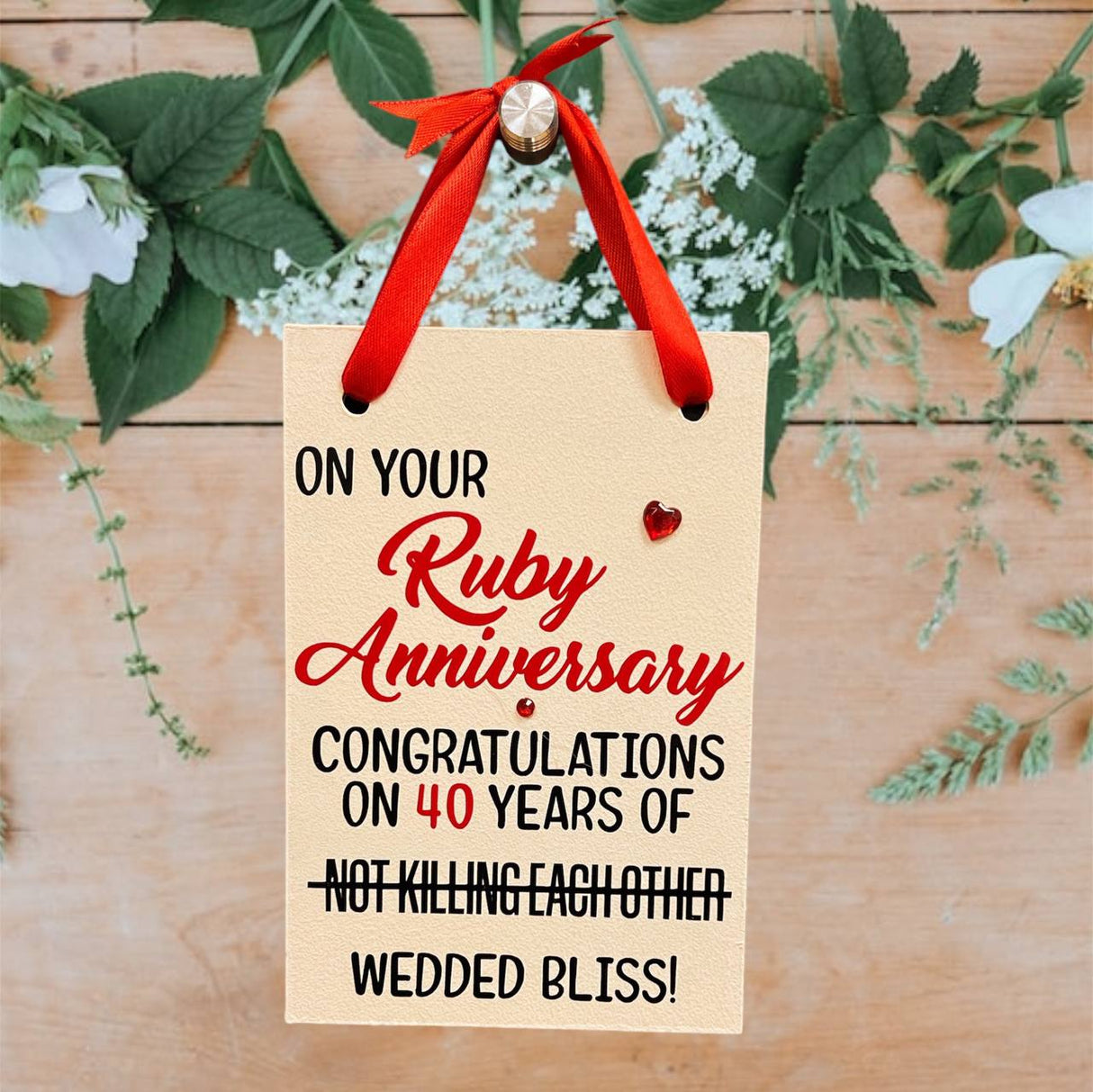 Ruby Anniversary - Wedded Bliss!