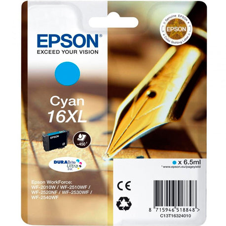 Cartucho de tinta original Epson 16XL cian