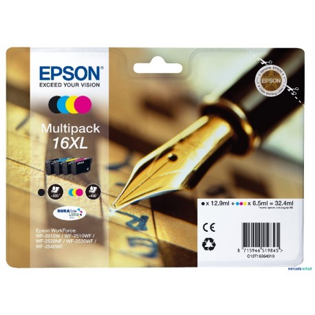Cartucho de tinta original Epson 16XL multipaquete