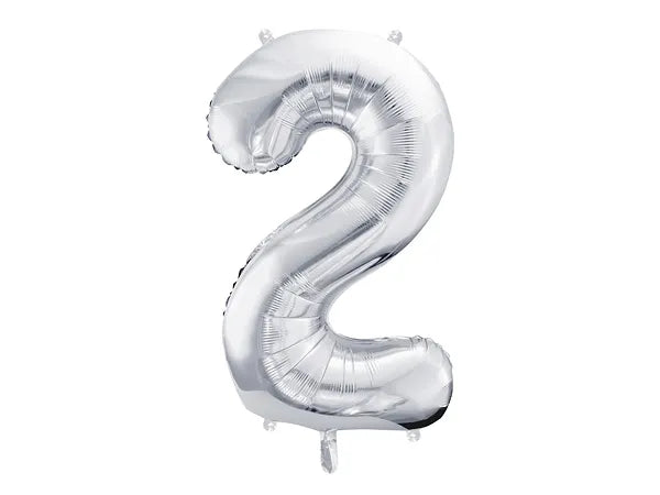 "2" Silver Helium Balloon