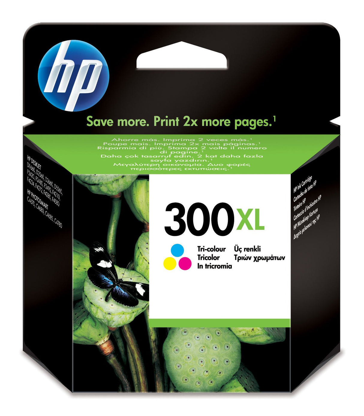 Cartucho de tinta original HP 300 XL tricolor