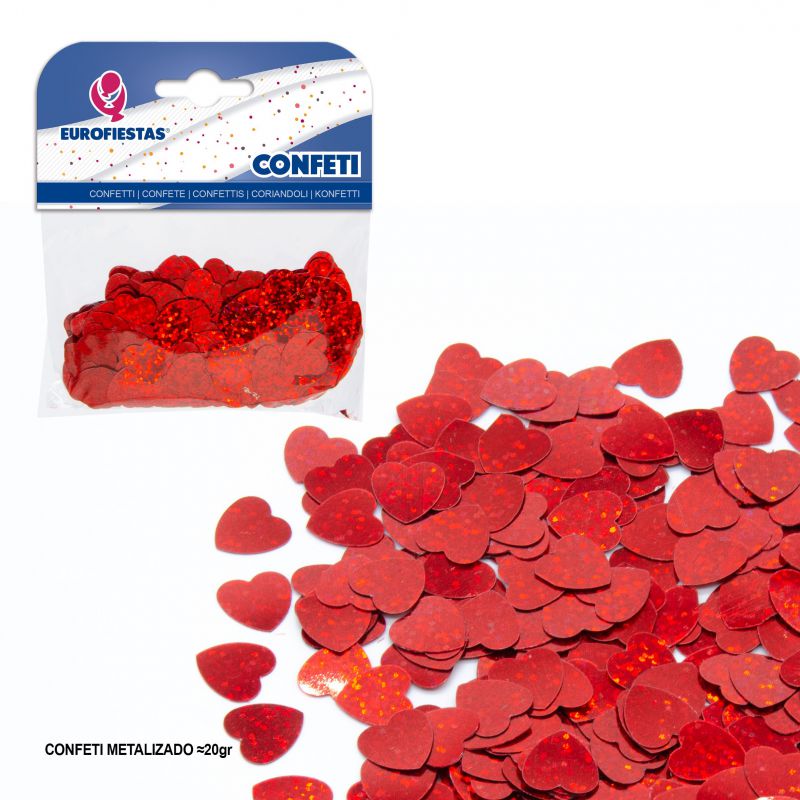 Red Hearts Confetti