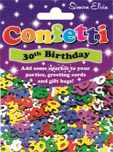 Age 30 Birthday Confetti