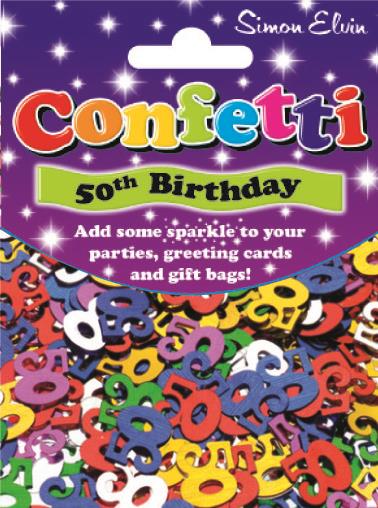 Age 50 Birthday Confetti