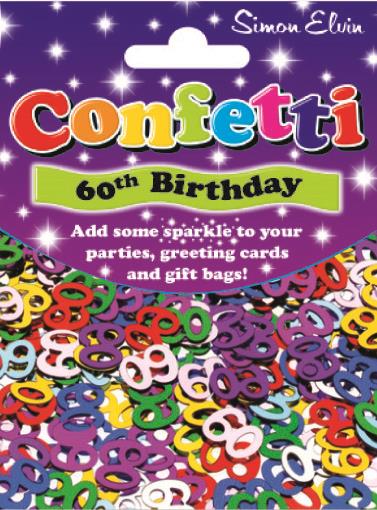 Age 60 Birthday Confetti