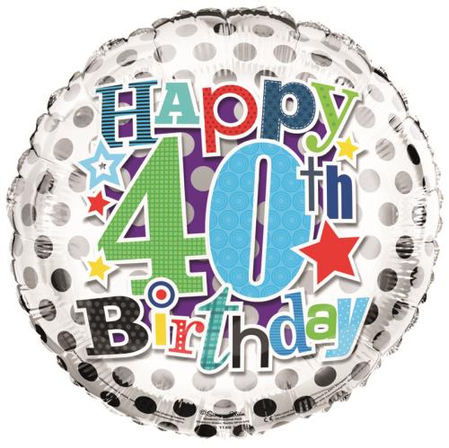 Age 40 Helium Balloons