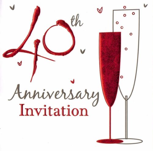 40th Anniversary Invitation