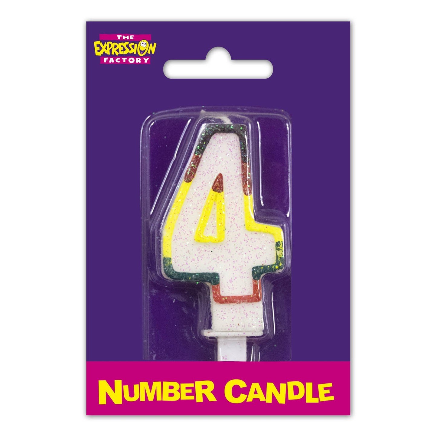 Number 4 Candle