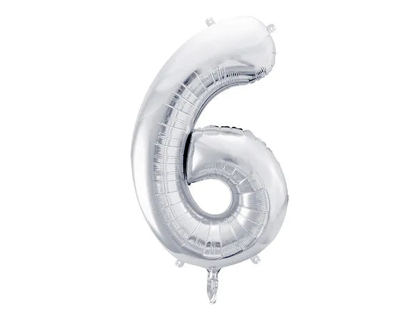 "6" Silver Helium Balloon
