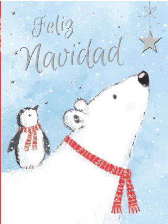 Feliz Navidad: Polar Bear & Penguin