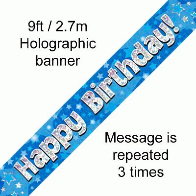 Banner masculino feliz cumpleaños