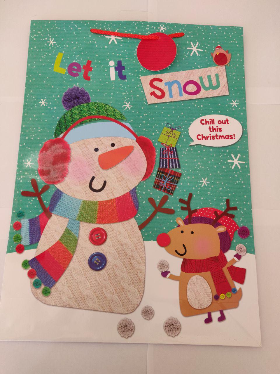 Let It Snow Extra Large Gift Bag