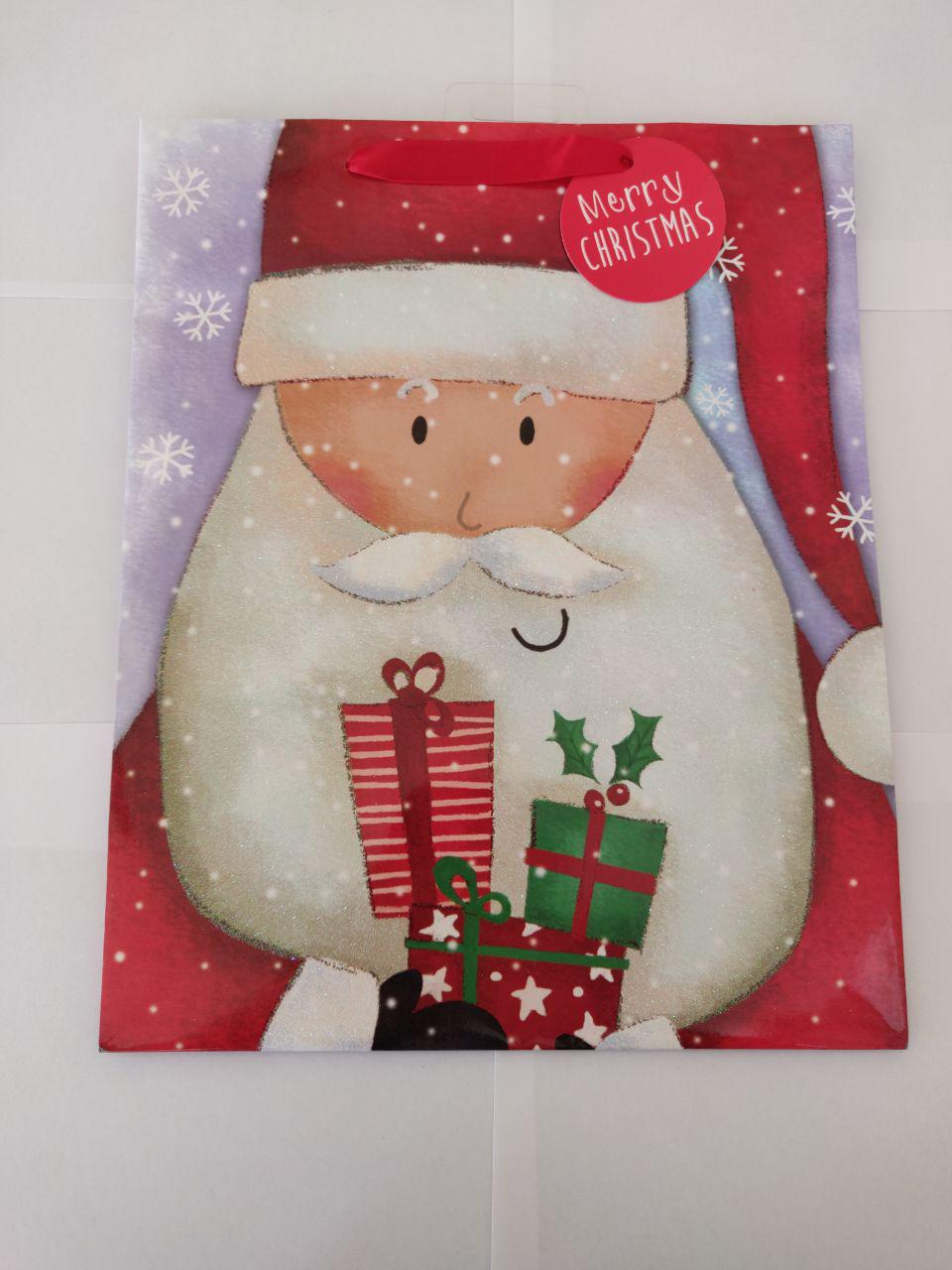 Snowy Santa Gift Bag Kbir