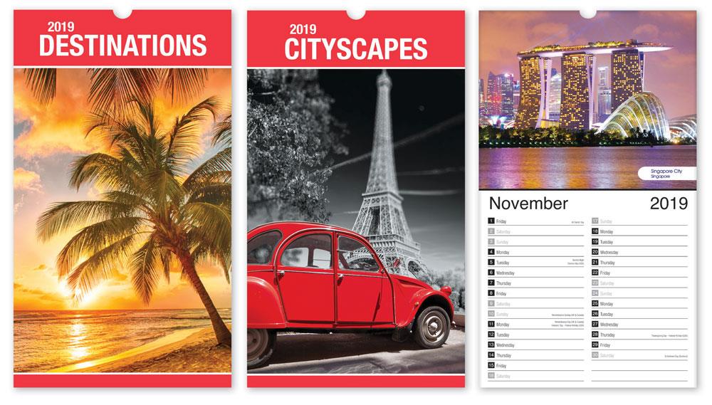 Midi Calendar: Destinations & Cityscapes