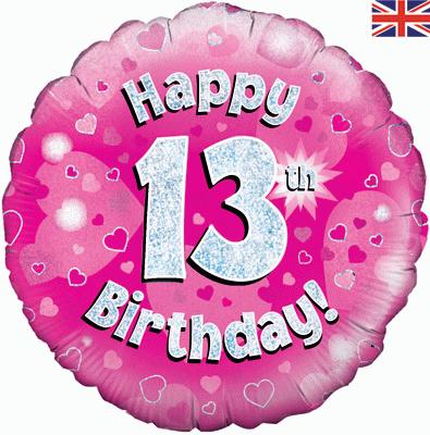 Age 13 Helium Balloons
