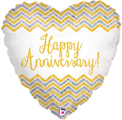 Happy Anniversary Helium Balloons