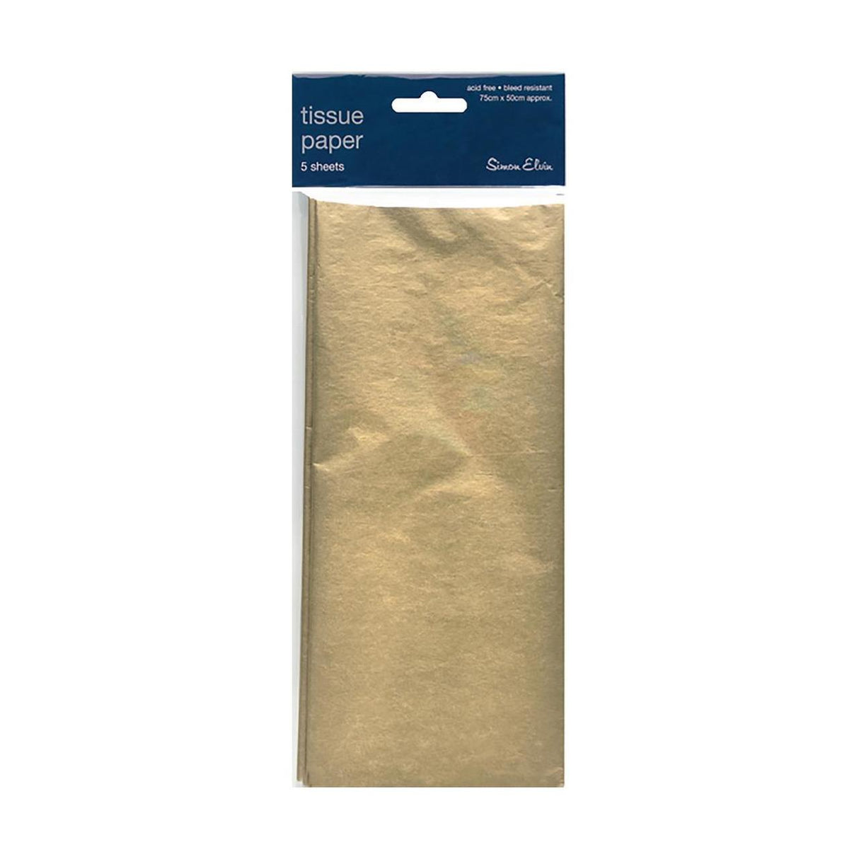 3 Sheets of Gold Tissue Paper