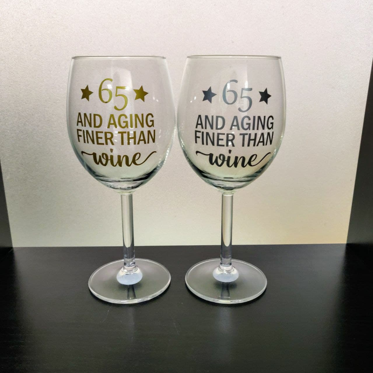 Wine Glass: 65 & Aging Finer Than Wine