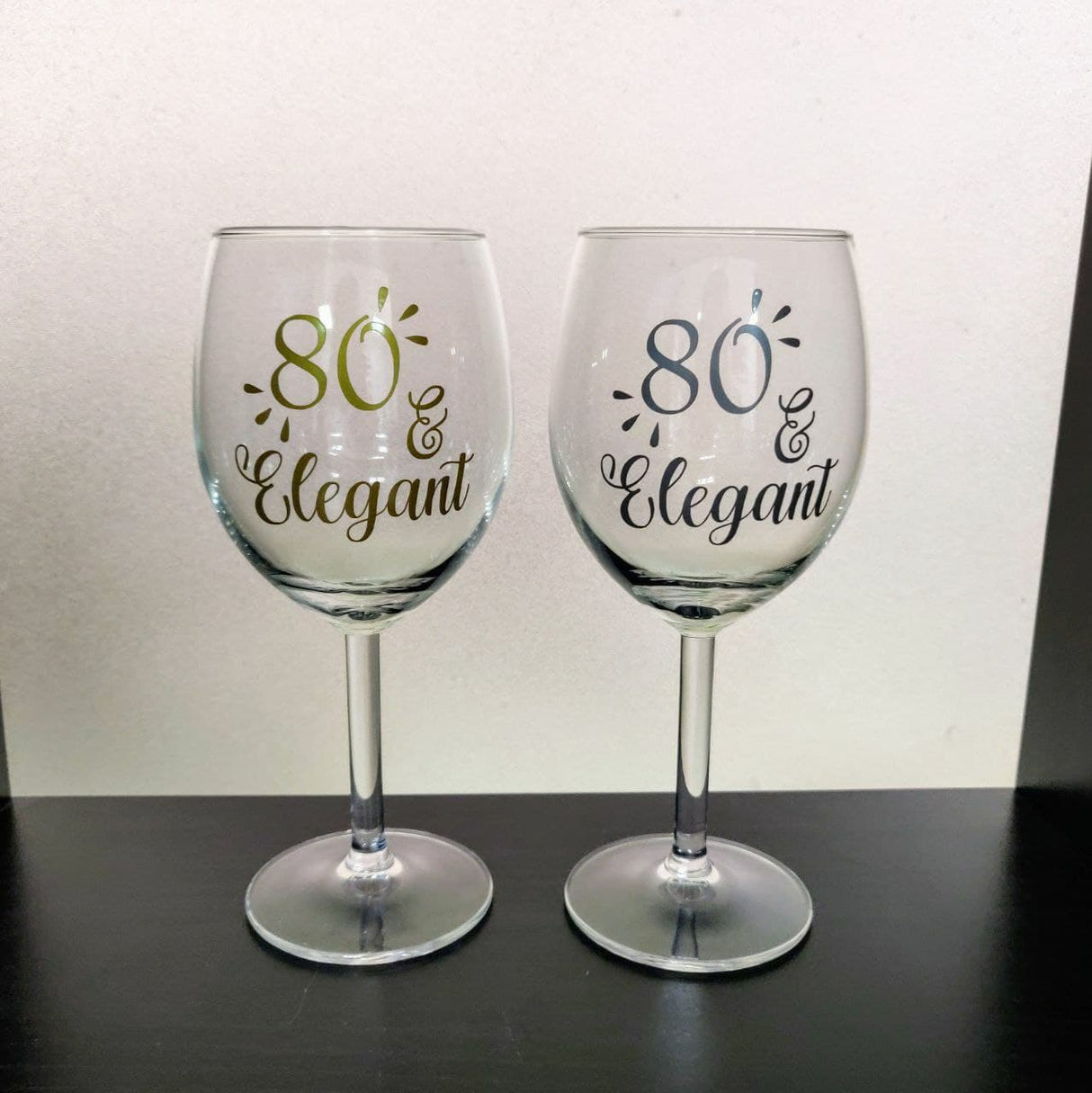 Wine Glass: 80 & Elegant