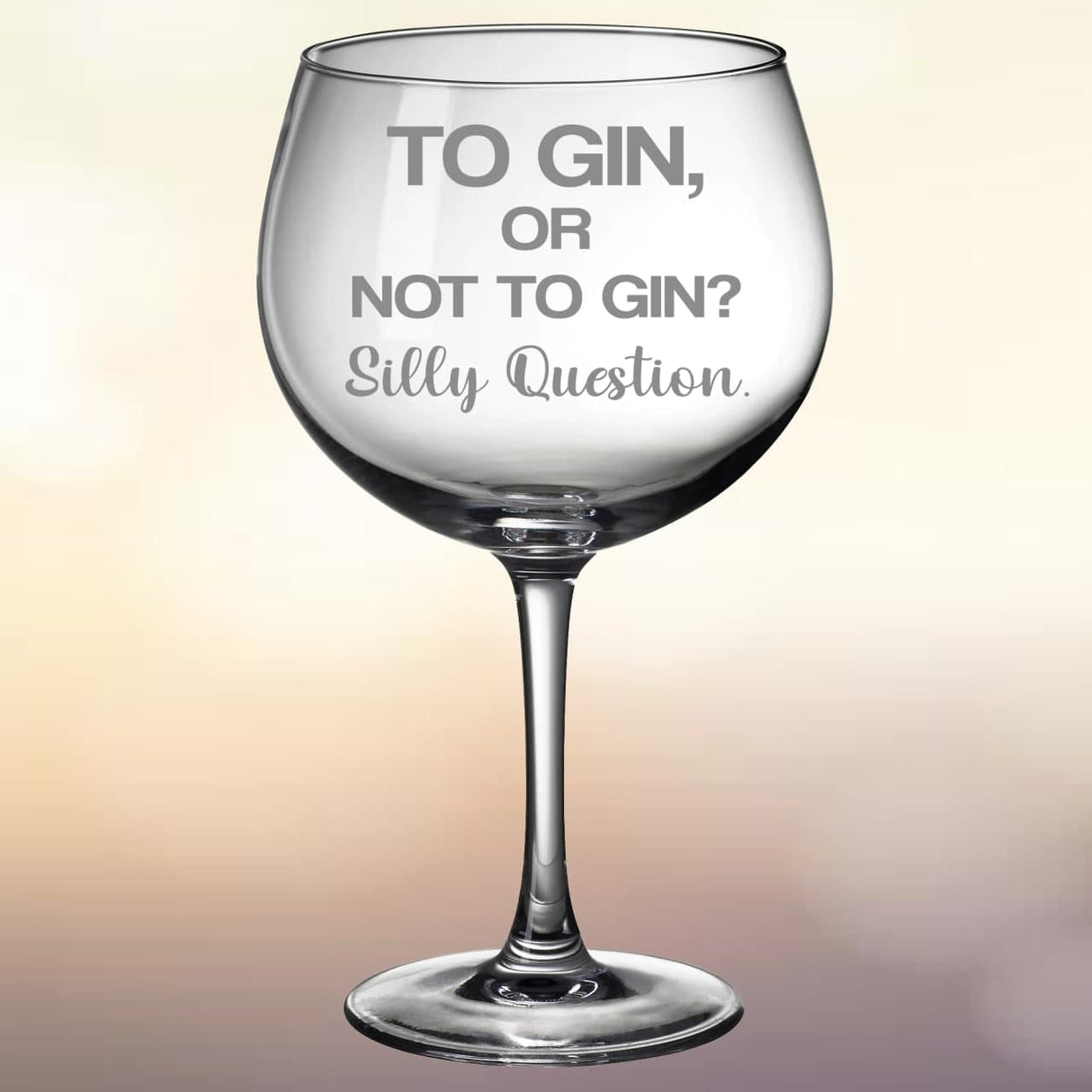Gin Glass: Silly Question