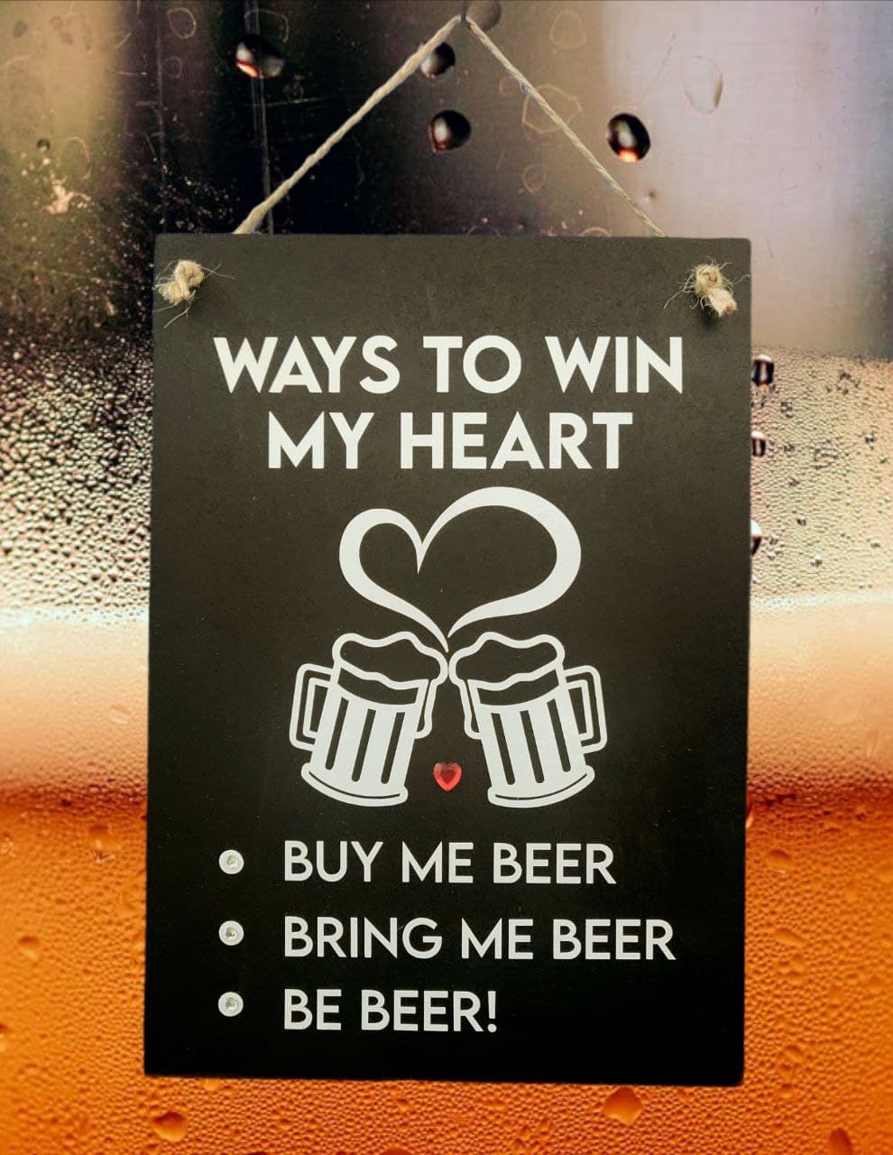 Corazón de cerveza - Negro