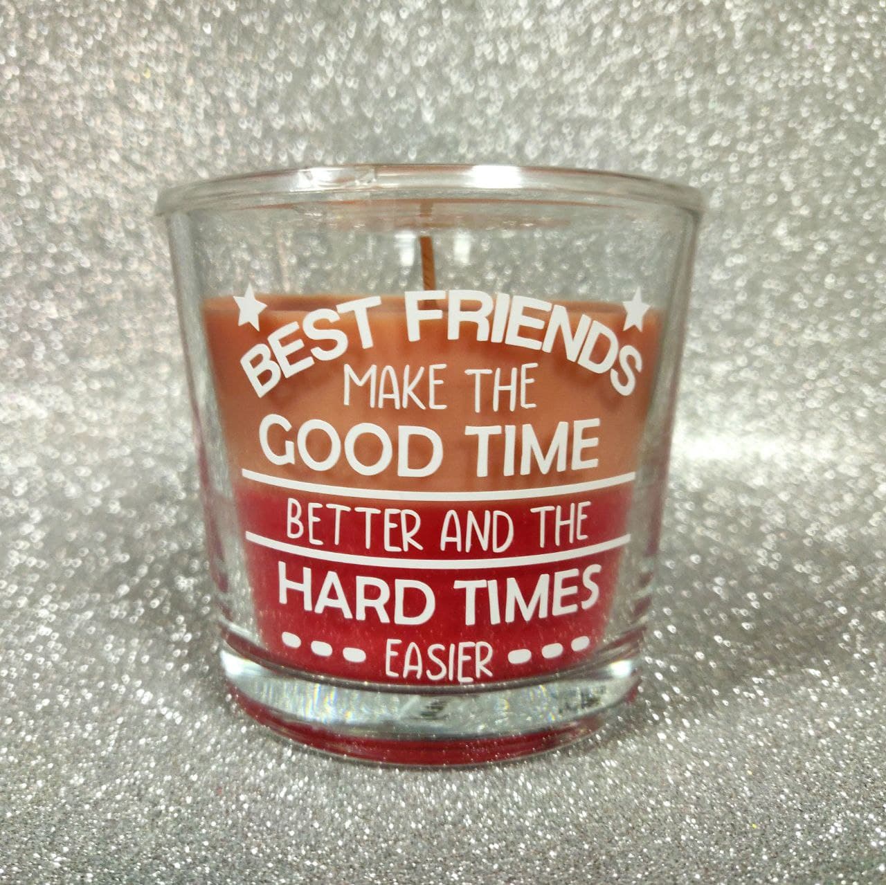 Large Candle: Best Friends Good Times