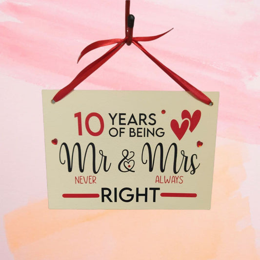 10th Anniversary MR & MRS Right