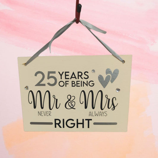 25th Anniversary MR & MRS Right