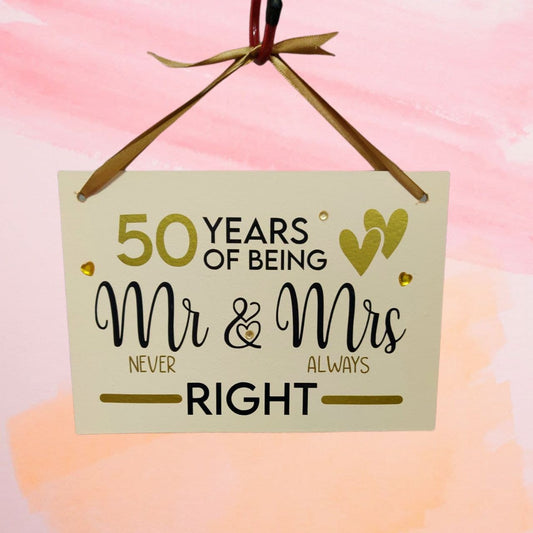 50th Anniversary MR & MRS Right