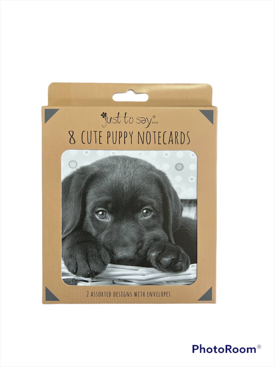 8 Square Notecards: Cute Puppy 2 designs