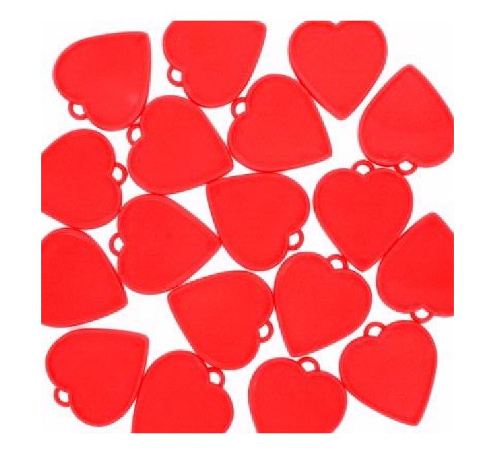 Pesos de globos de corazón rojo