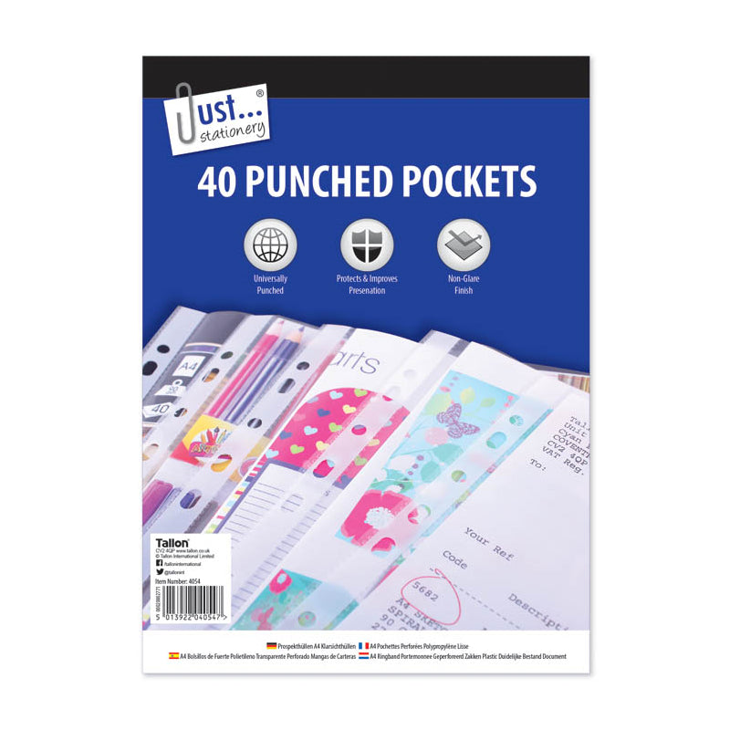40 Punched Pockets