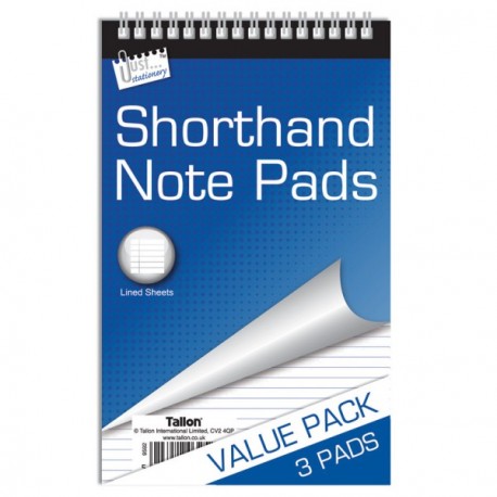 Pads tan-Noti Shorthand (x3)
