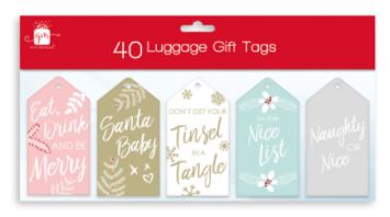 40 Luggage Tags - Contemporary Foils